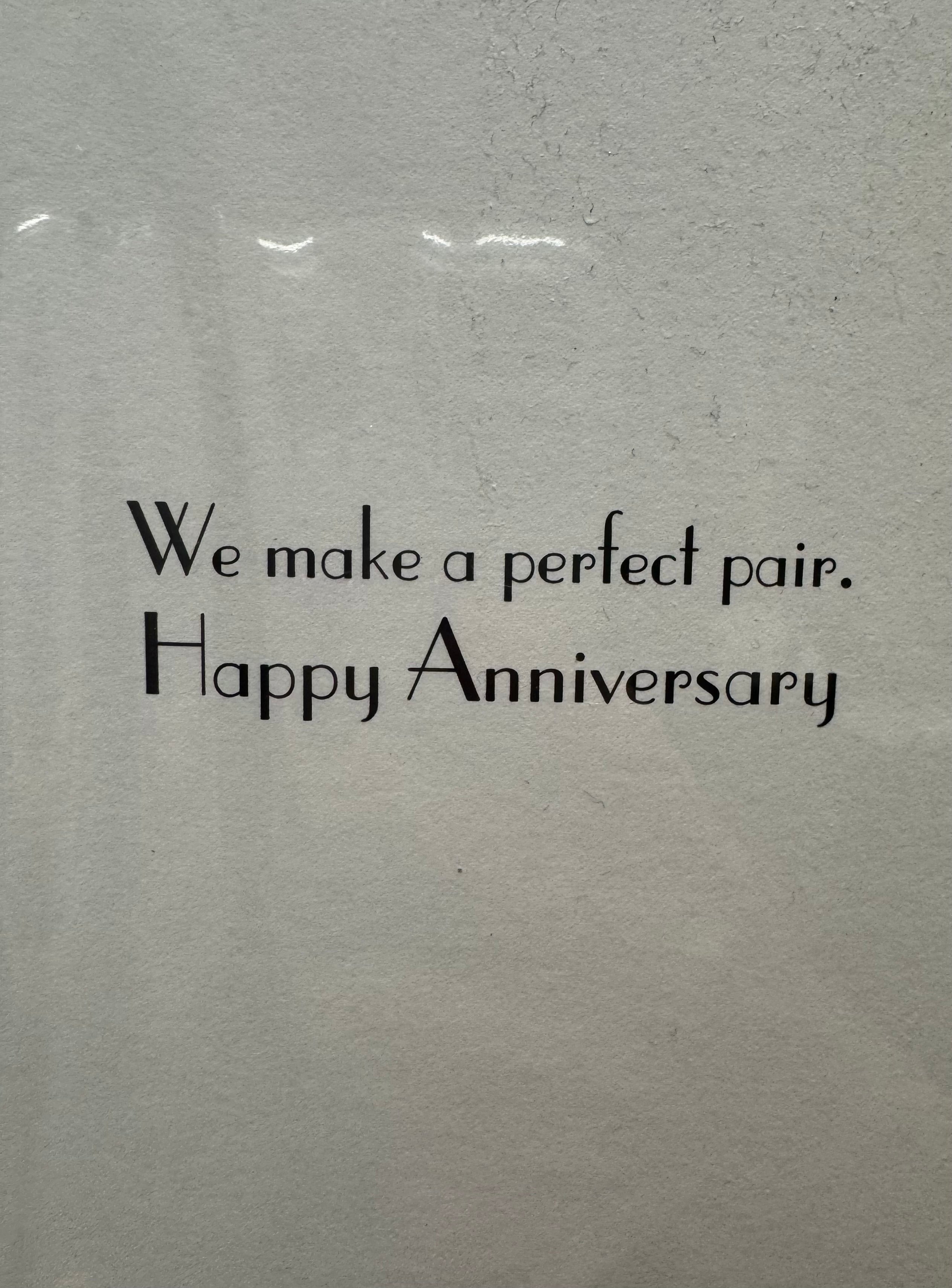 We Go Together Salt & Pepper Anniversary Card