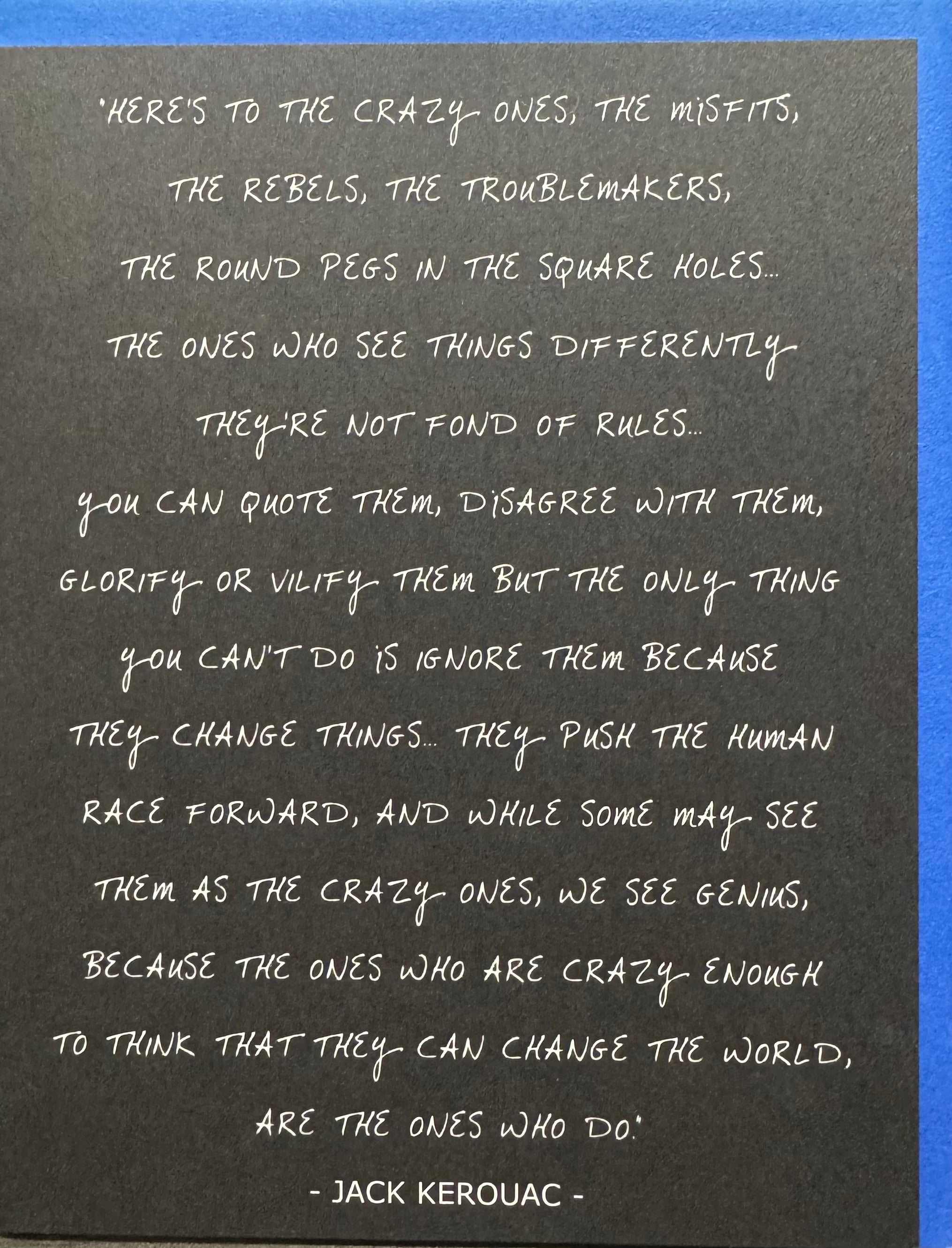 Here's to the Crazy Ones Card