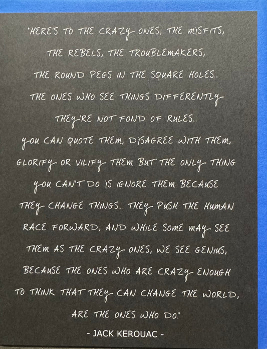 Here's to the Crazy Ones Card
