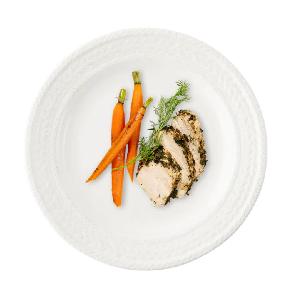 Le Panier Dinner Plate - Whitewash