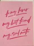 To My Lover Card