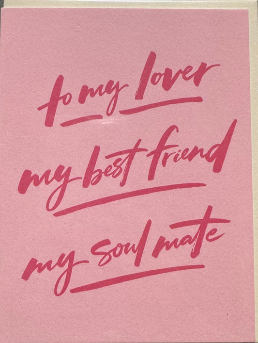 To My Lover Card