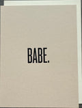 Babe. Card