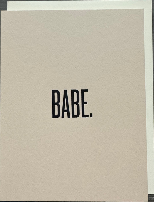 Babe. Card