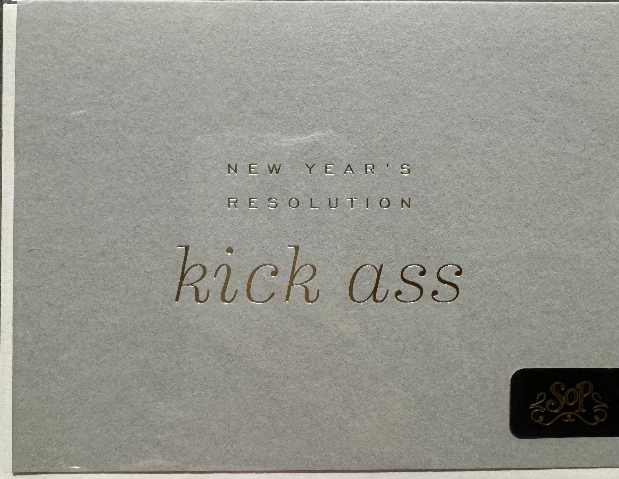New Year's Resolution Card