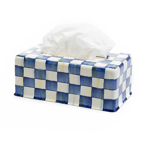 Royal Check Enamel Standard Tissue Box Cover