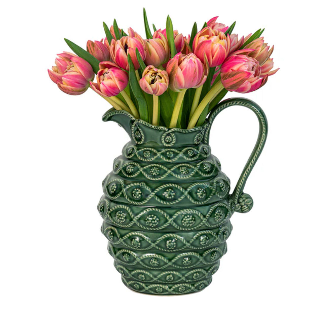 Veronica Beard Jardins Du Monde Pitcher Vase - Green