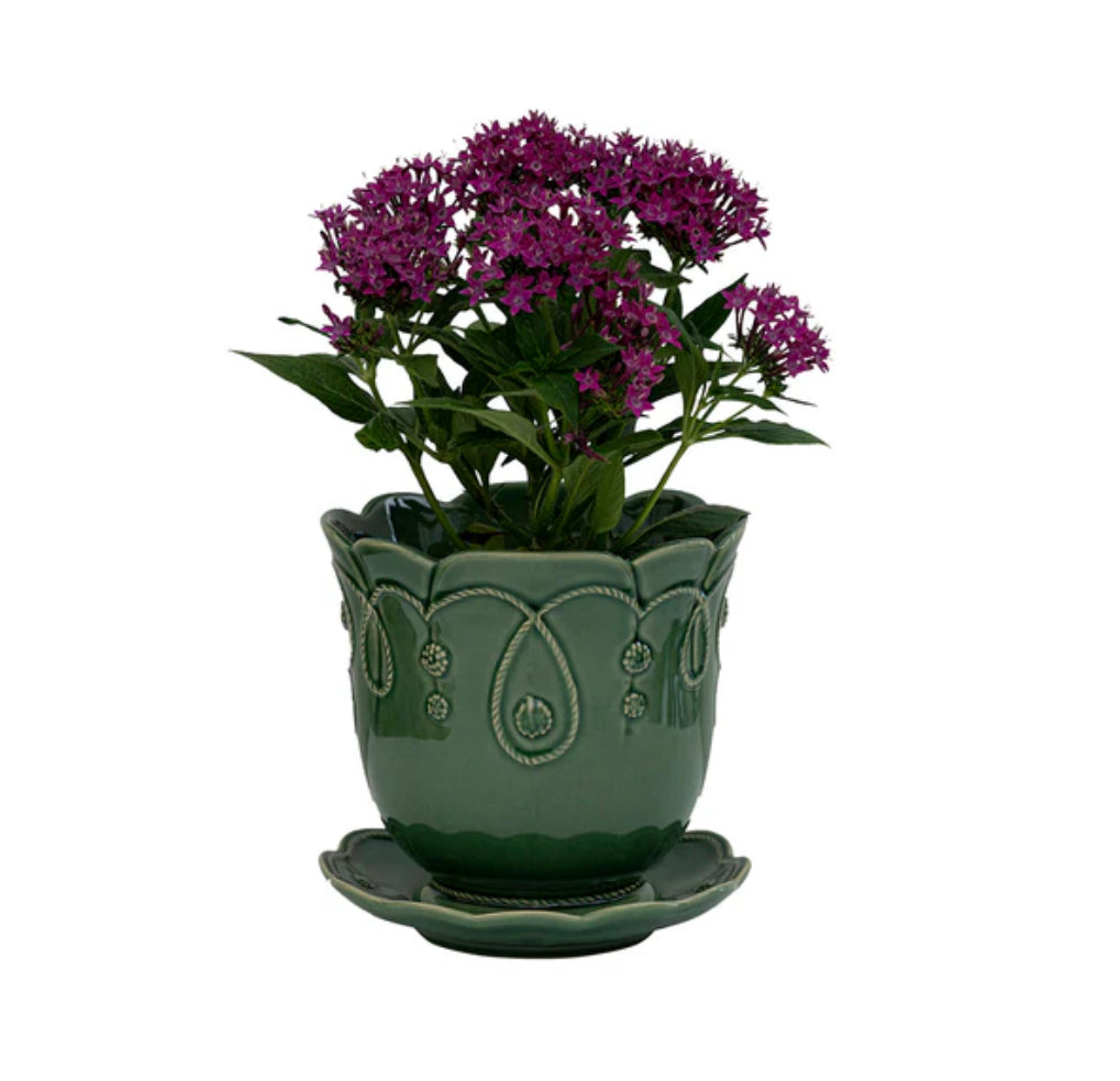 Veronica Beard Jardins Du Monde Planter 7 in - Green