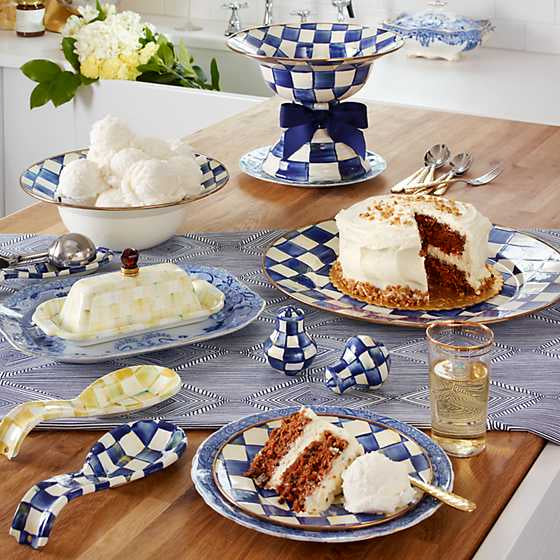 Royal Check Salt & Pepper Shakers