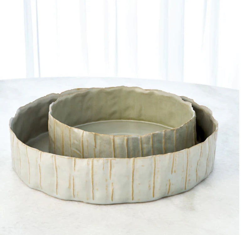 Paper Birch Bowl-Sage-Sm