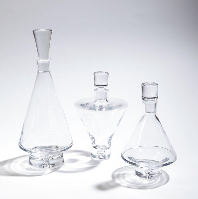 Tall Fat Bottom Decanter-Clear