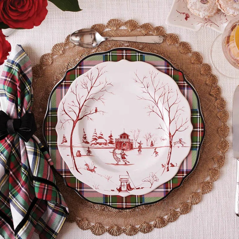 Country Estate Winter Frolic Dessert/Salad Plate