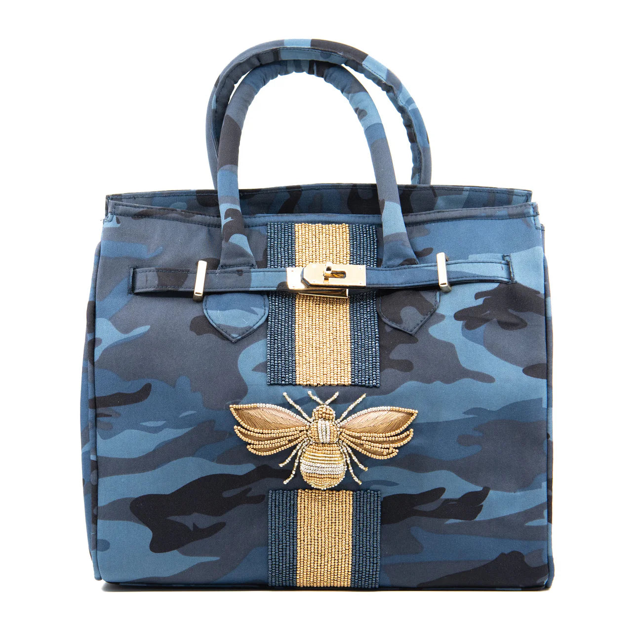 Bee Navy Camo Bag