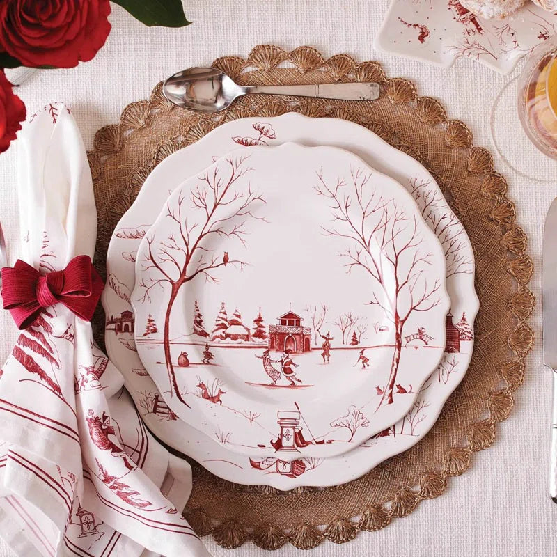 Country Estate Winter Frolic Dinner Plate