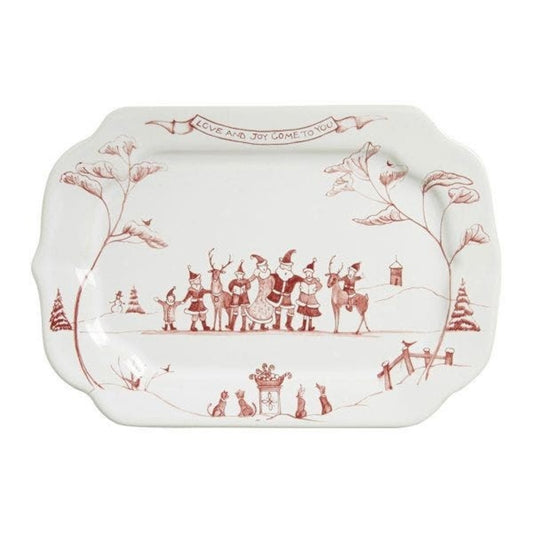 Country Estate Winter Frolic Merry Gift Tray