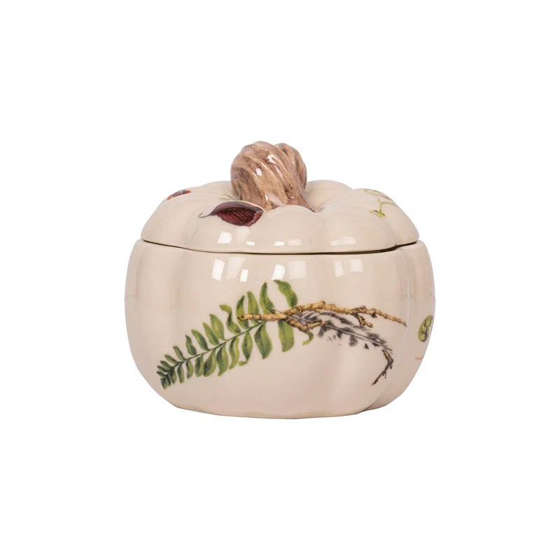 Forest Walk Pumpkin Soup Bowl with Lid