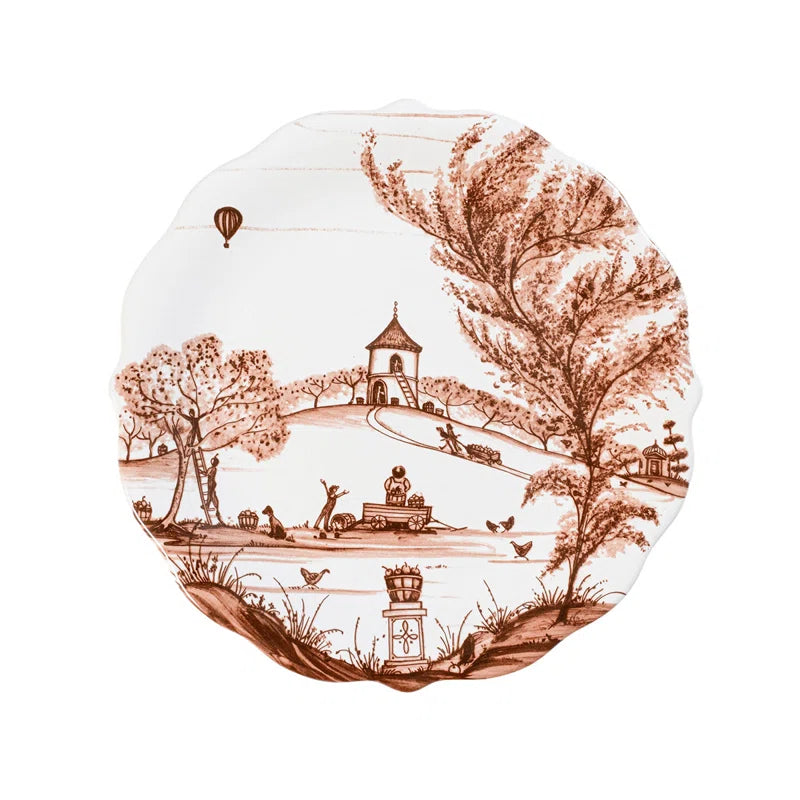 Sepia Country Estate Harvest Party Plate Assorted Set/4