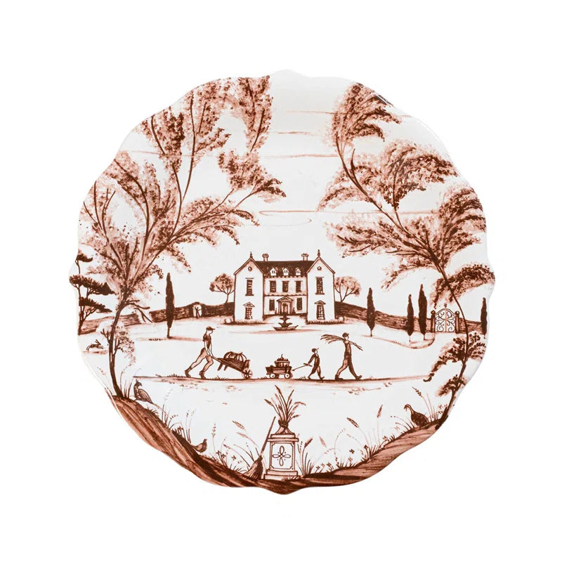 Sepia Country Estate Harvest Party Plate Assorted Set/4
