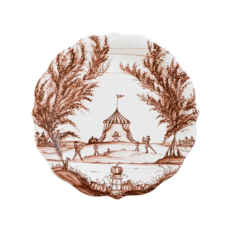 Sepia Country Estate Harvest Party Plate Assorted Set/4