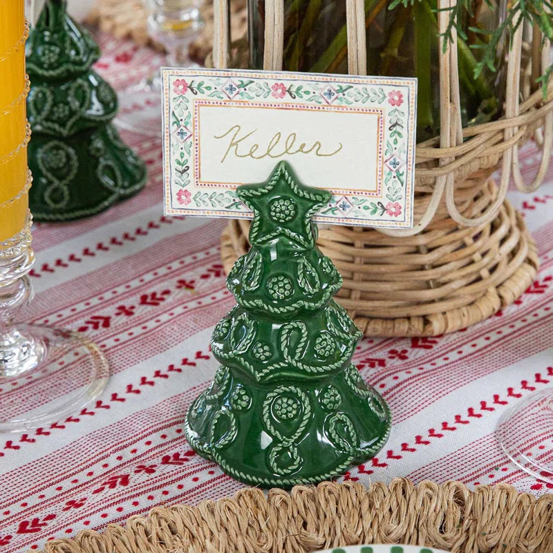 Berry & Thread Tree Place Card Holder Set/4 - Basil