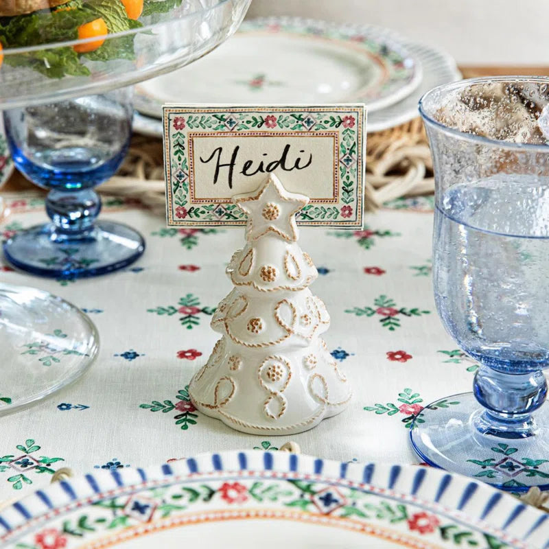 Berry & Thread Tree Place Card Holder Set/4 - Whitewash