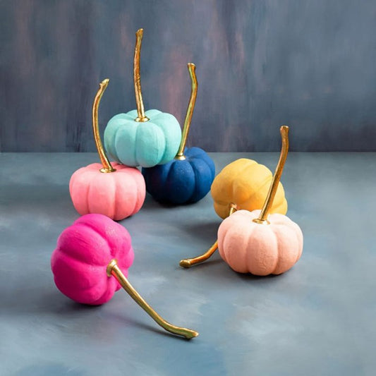 Rainbow Pumpkins Papermache