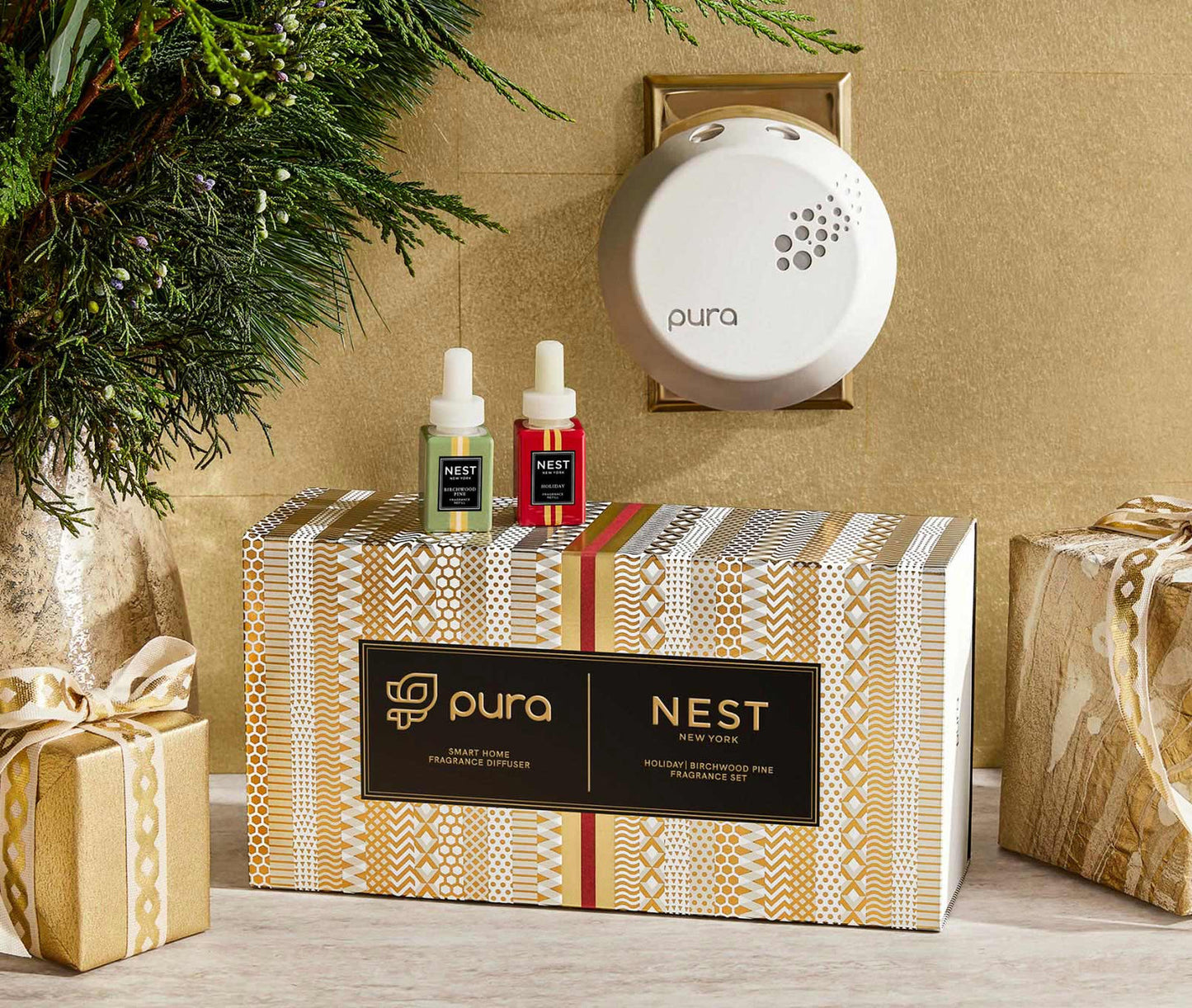 Festive Pura Smart Home Fragrance Diffuser Set