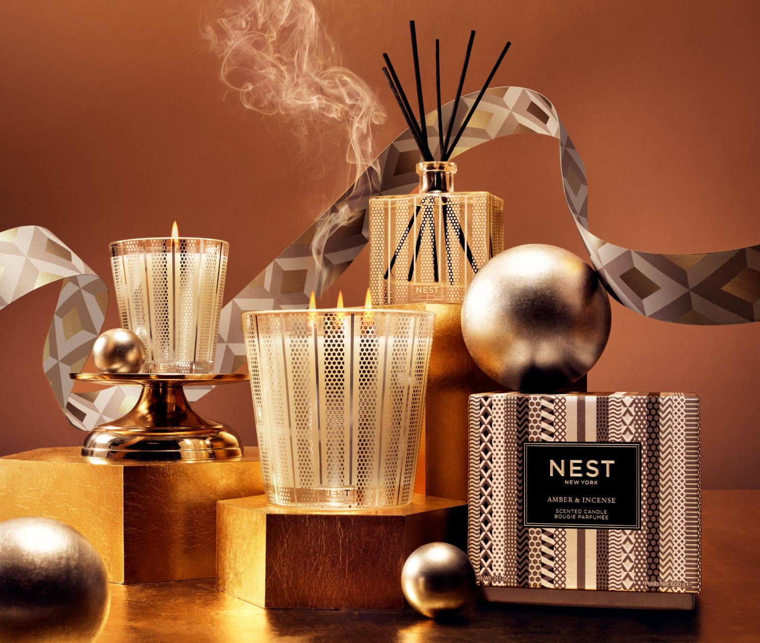 Amber & Incense Votive Candle