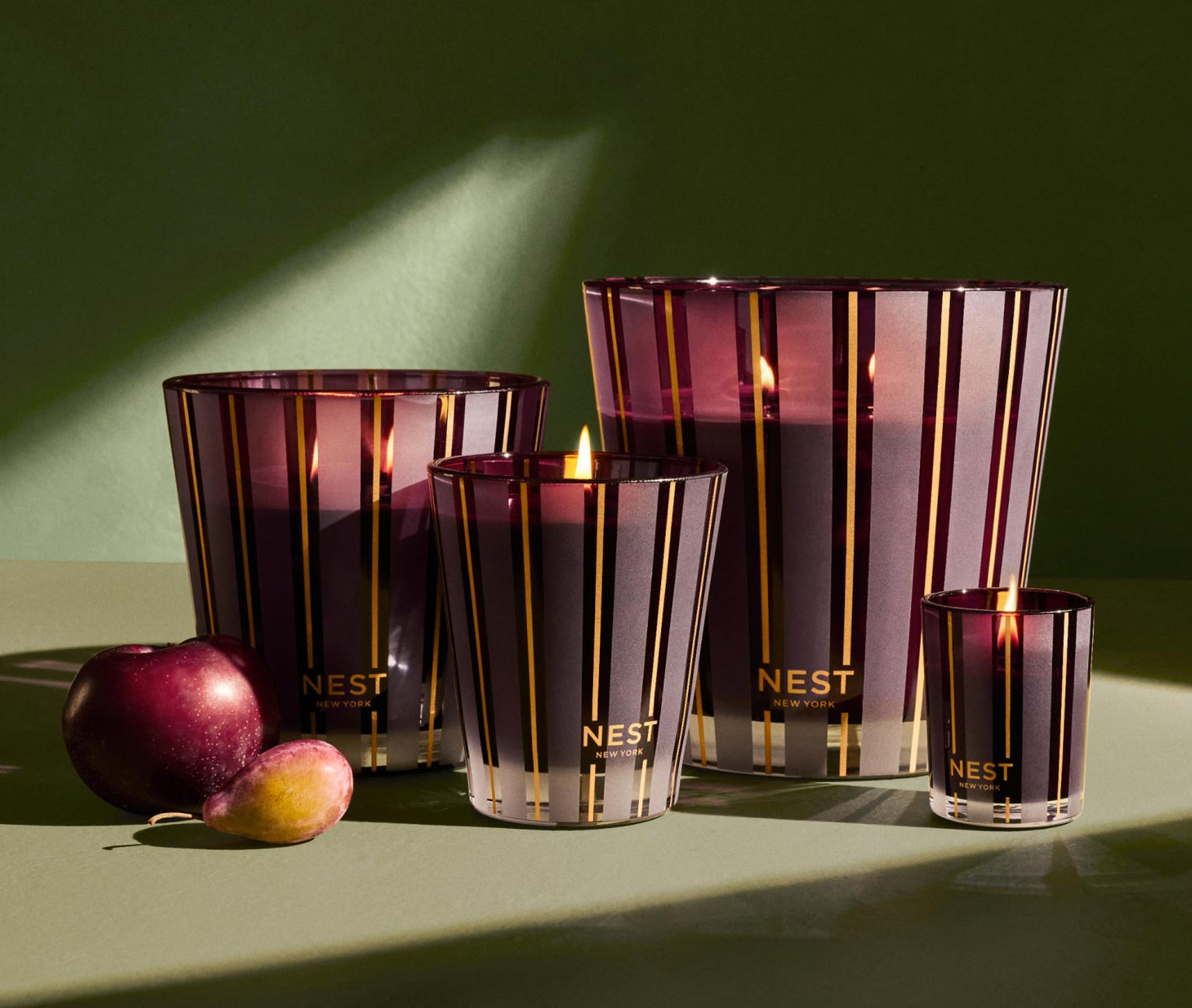 Autumn Plum 3 Wick Candle