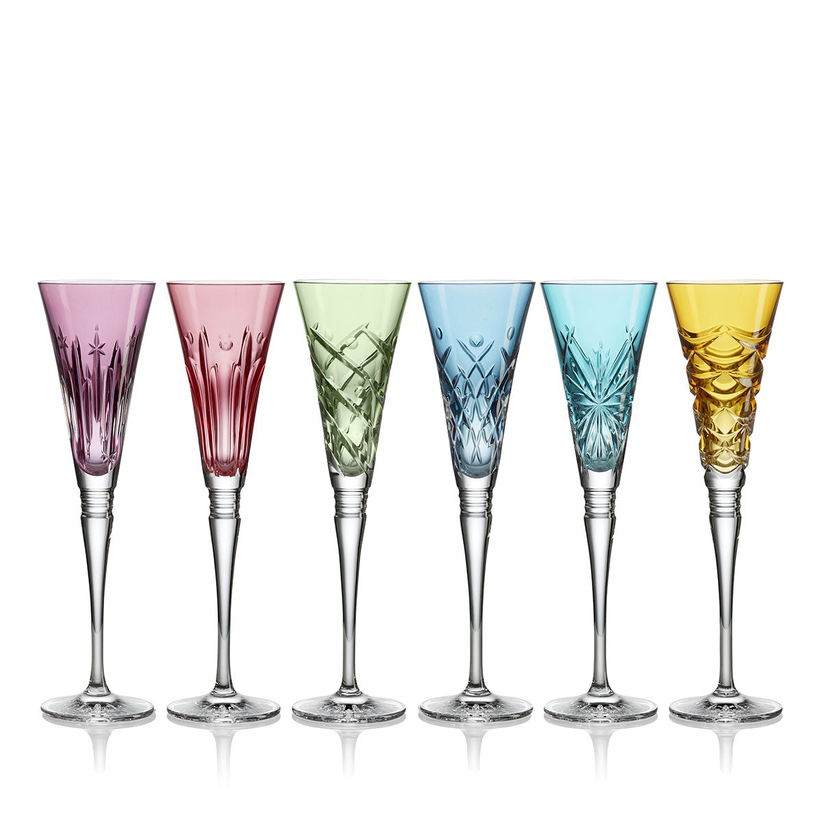 Winter Wonders Flutes, Assorted Colors, Set of 6