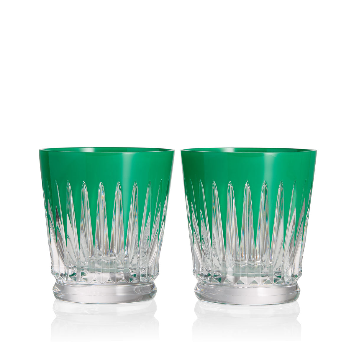 New Year Firework Green Tumblers, Set of 2