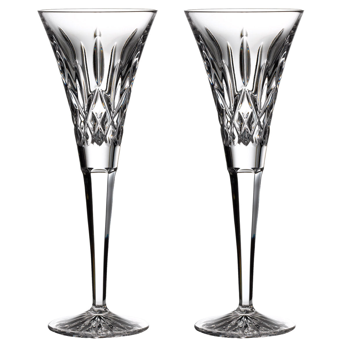 Lismore Toasting Flute, Pair