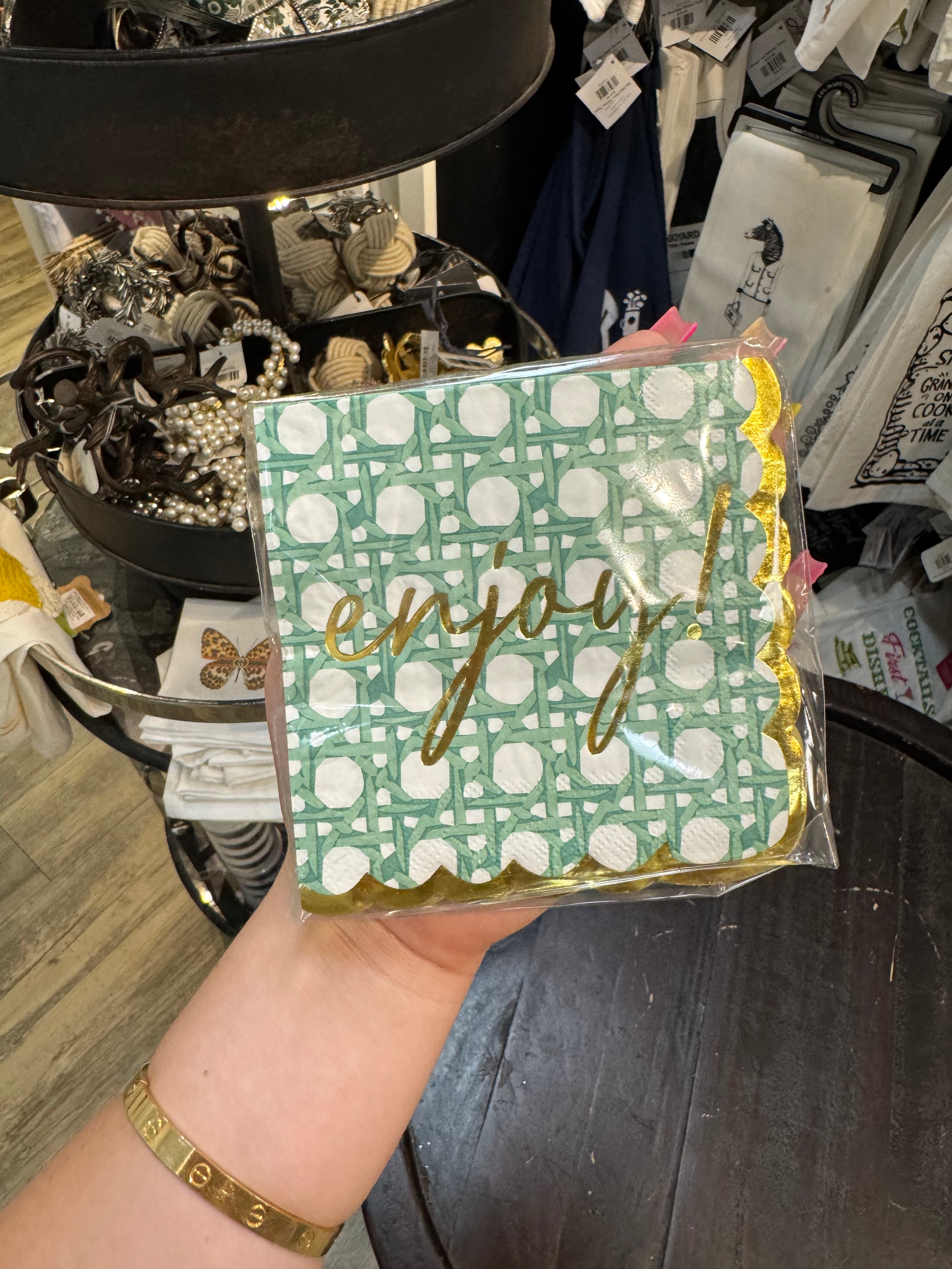 Green Cane Paper Beverage Napkin