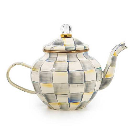 Sterling Check 4 Cup Teapot