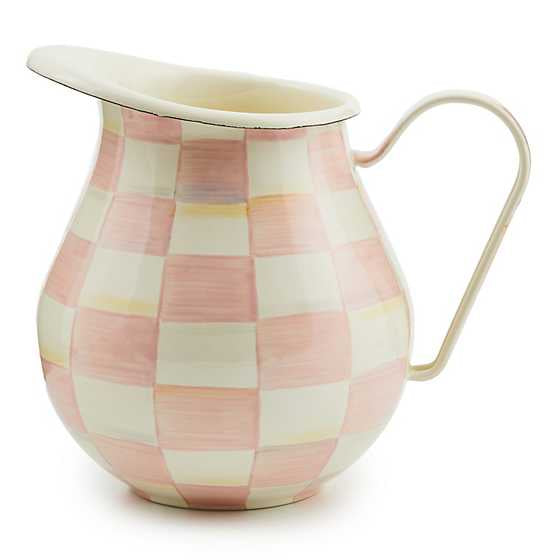 Rosy Check Enamel Pitcher