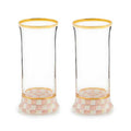 Rosy Check Highball Glass, Set of 2