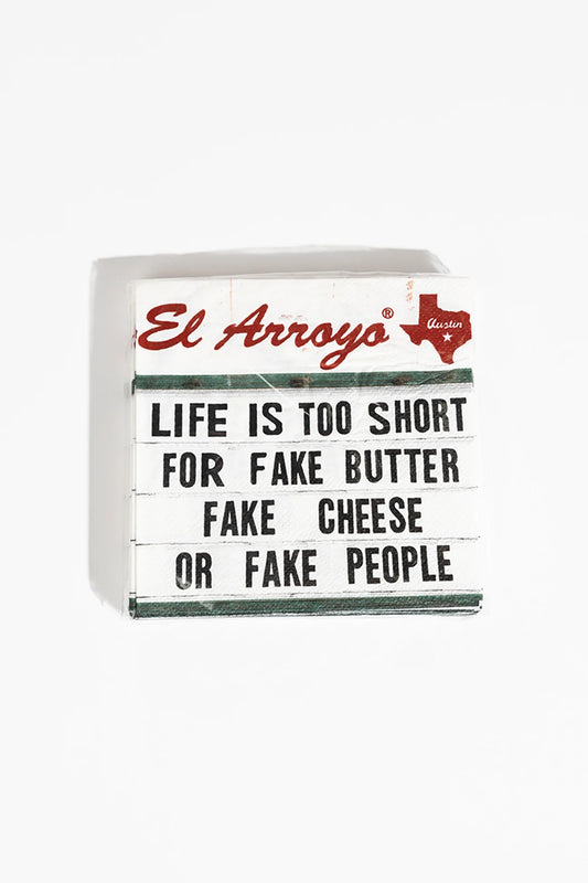 Fake Cheese Cocktail Napkins (Pack of 20)