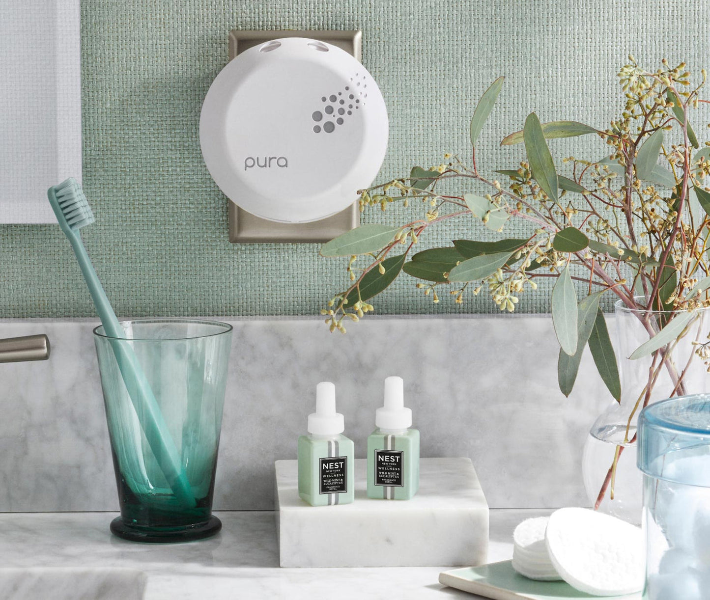 Wild Mint & Eucalyptus Refill Duo for Pura Smart Home Fragrance Diffuser