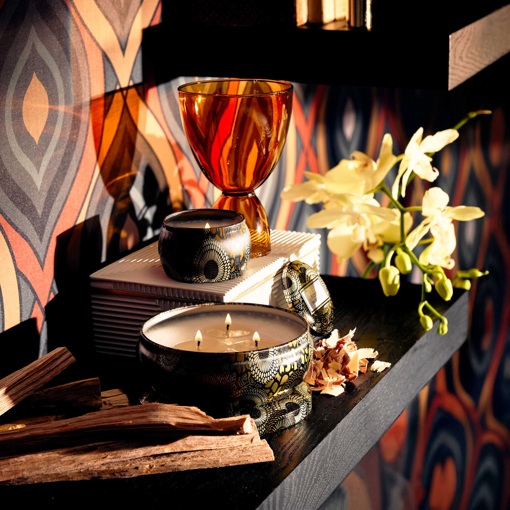 Baltic Amber 3 Wick Tin