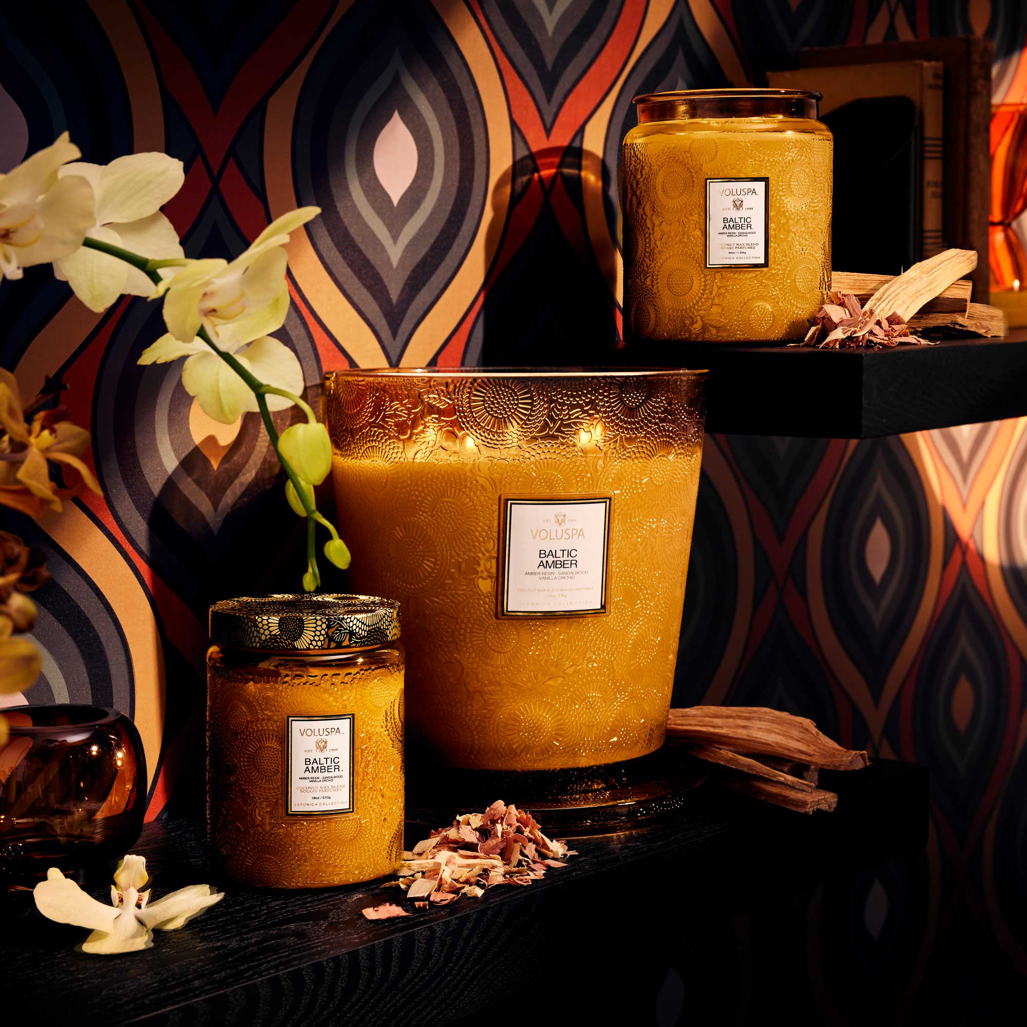Baltic Amber Hearth Candle