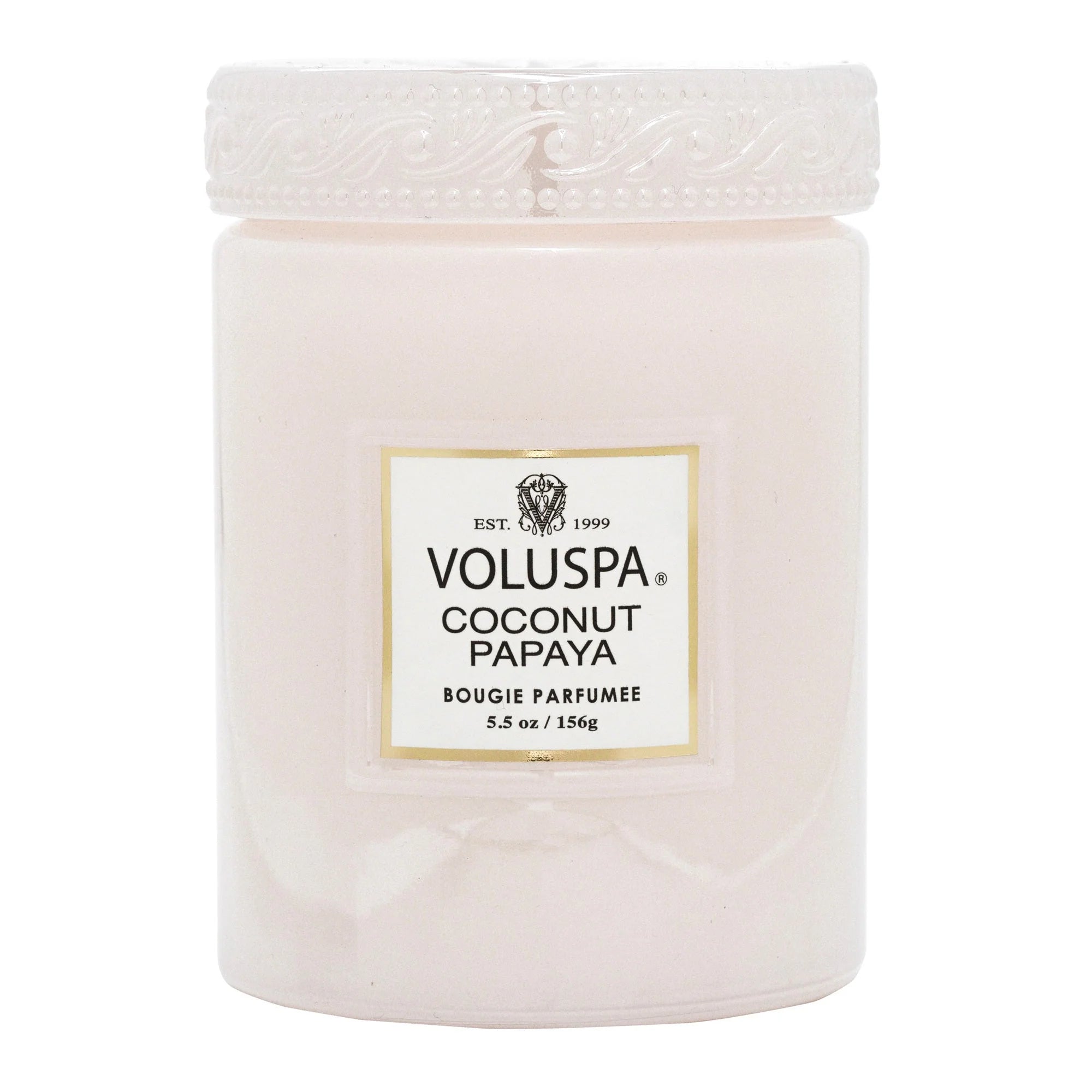 Coconut Papaya Small Glass Jar