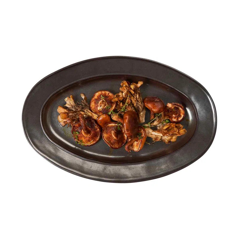Pewter Stoneware 21" Oval Platter