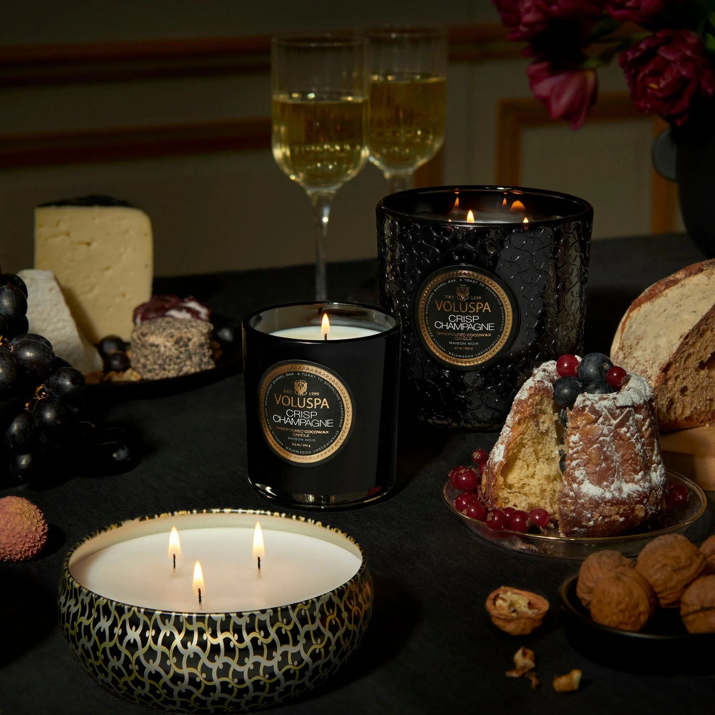 Crisp Champagne 5 Wick Hearth