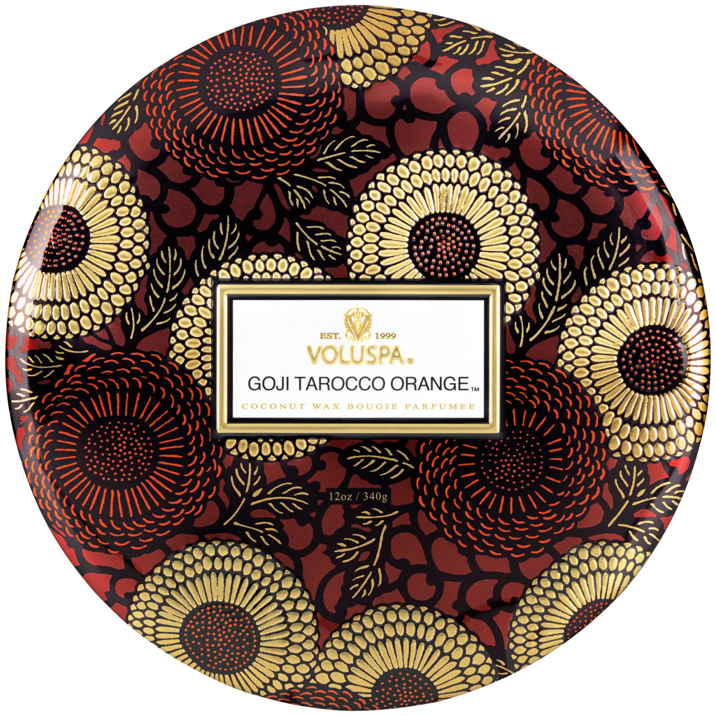 Goji Tarocco Orange 3 Wick Tin