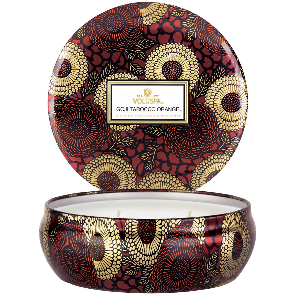 Goji Tarocco Orange 3 Wick Tin
