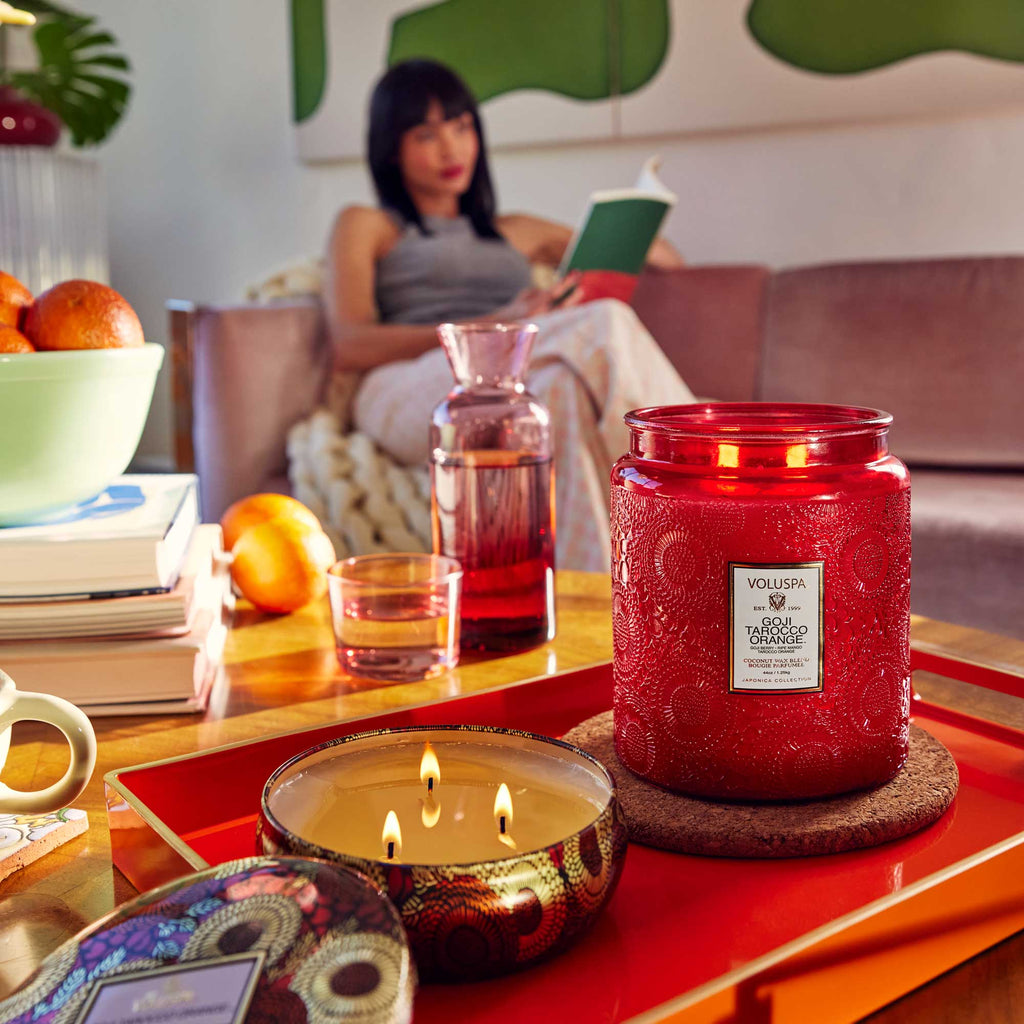 Goji Tarocco Orange 3 Wick Tin