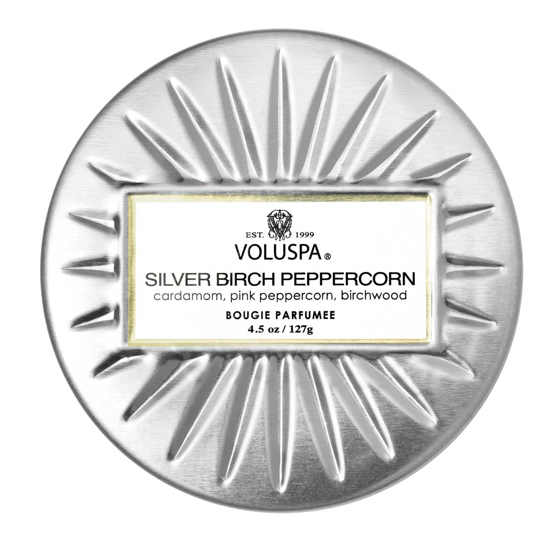Silver Birch Peppercorn Mini Tin Candle