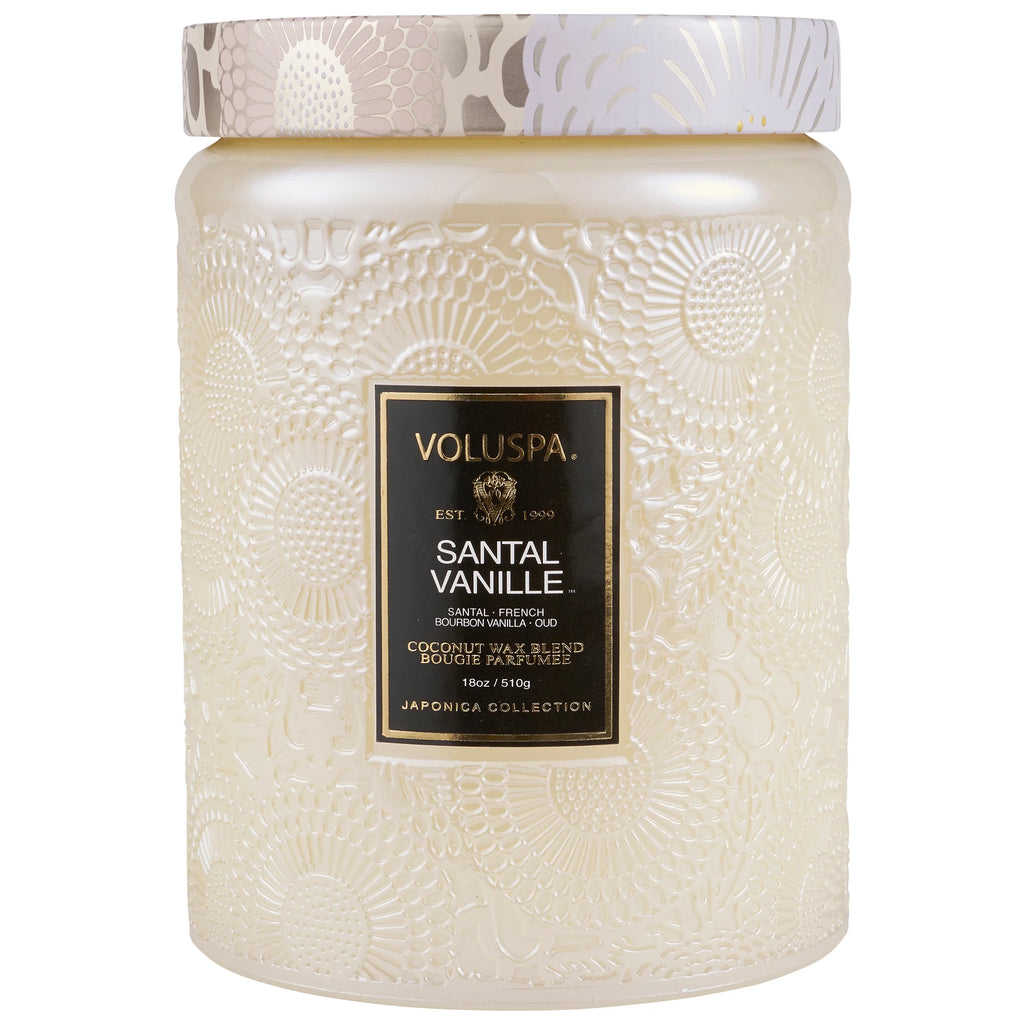 Santal Vanille Large Glass Jar