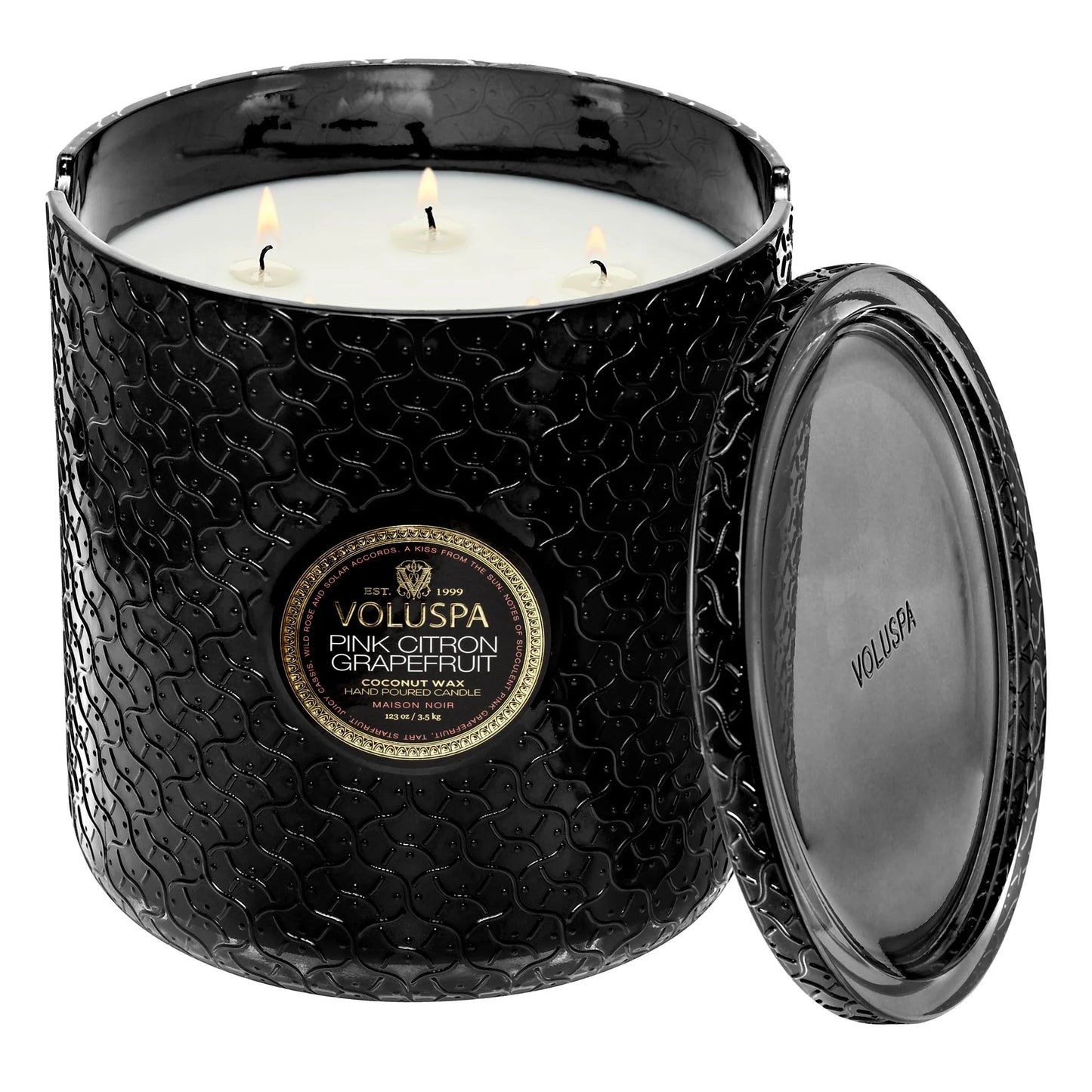 Pink Citron Grapefruit 5 Wick Hearth Candle