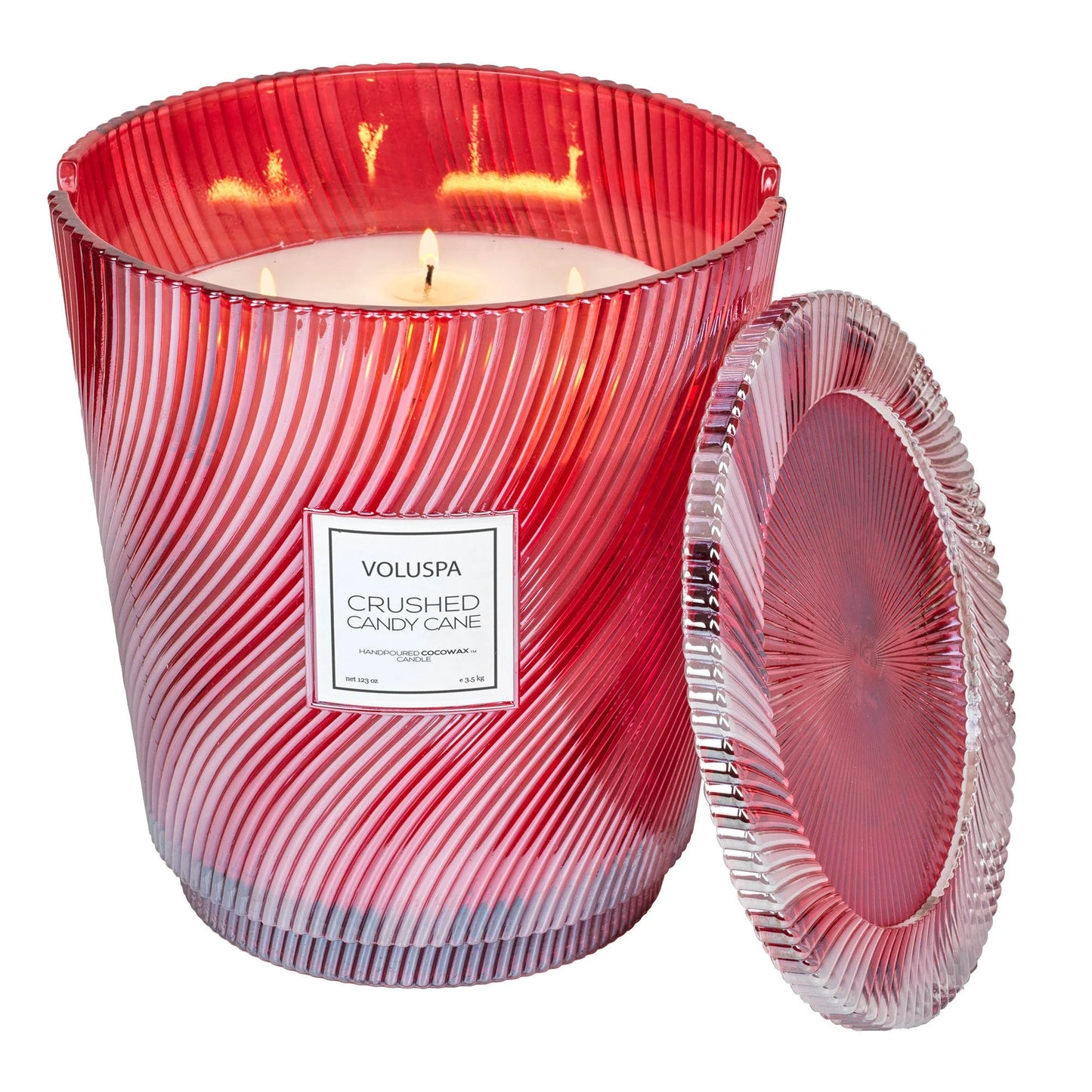 Crushed Candy Cane 5 Wick Hearth